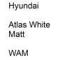 Preview: Hyundai, Atlas White Matt, WAM.